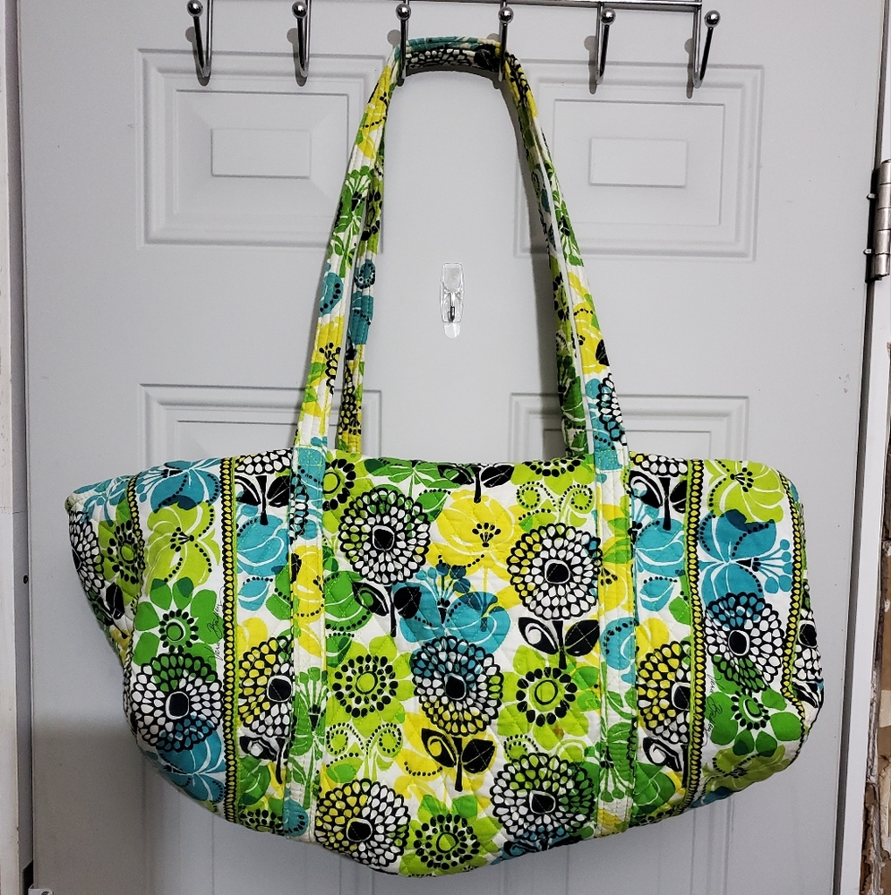 Vera Bradley LIME'S UP GRAND TOTE Overnight Travel XL Weekend